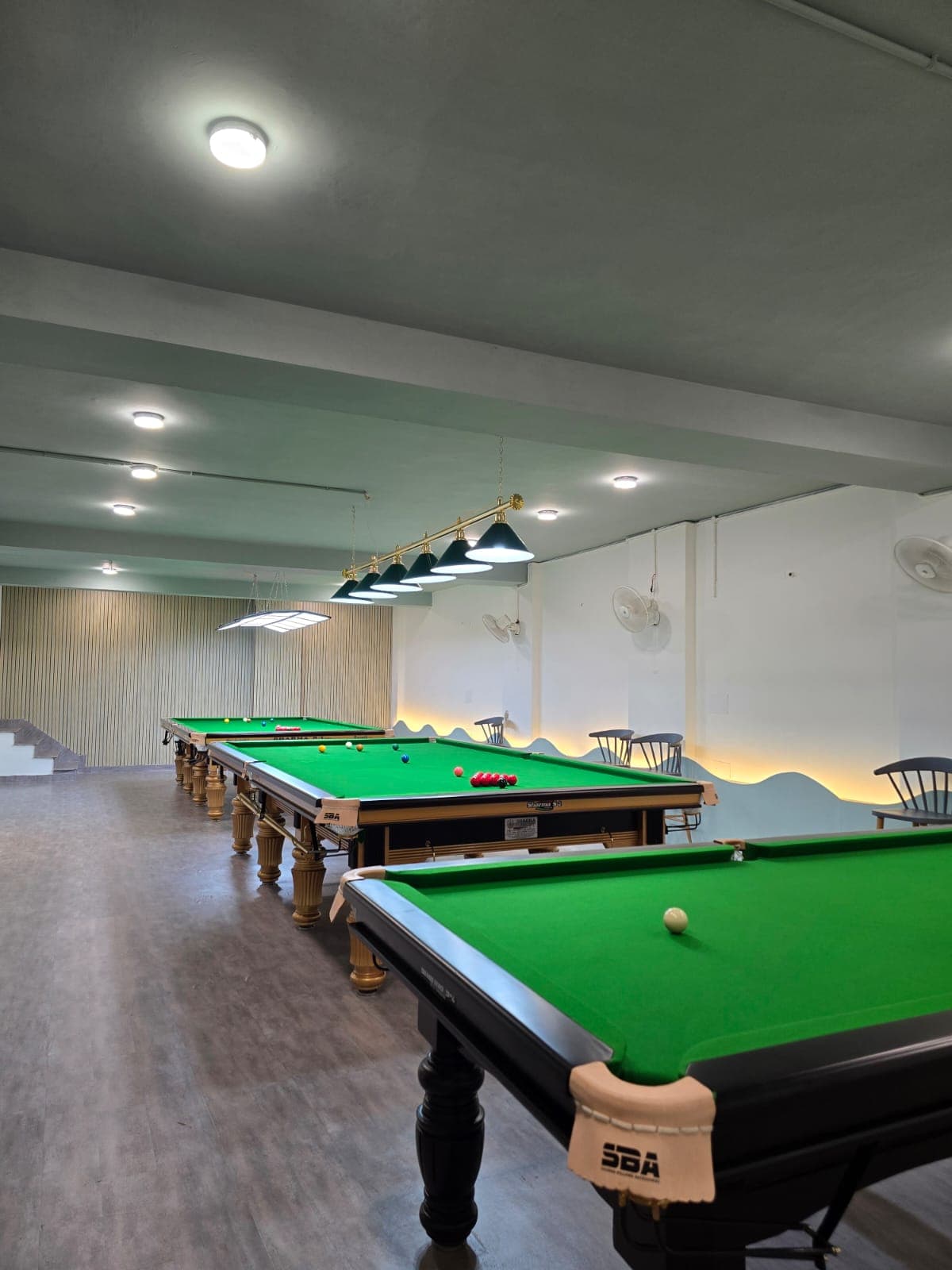 Snooker table baize and cloth at Garrison